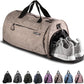 Fitgriff® Gym Bag for Men & Women with Shoe & Wet Compartment - Duffle Bag for Travel, Sports, Fitness & Workout