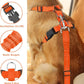 Lukovee Dog Seat Belt - Adjustable Dog Car Harness for Large, Medium & Small Dogs, Soft Padded & Breathable Mesh Dog Seatbelt with Vehicle Connector Strap (Orange, X-Small)