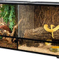 REPTIZOO 88 Gallon Large Reptile Terrarium 48" x 18" x 24" Knock-Down Glass Reptile Tank with Double Hinge Door & Screen Ventilation, Supporting Used as 2 Separate Habitats Easy Assembly