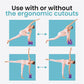 Ergo Yoga Blocks, Relieve Wrist Pain, Improve Comfort and Grip, Contoured Design, Pilates Exercise Balance & Stretching