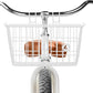 Retrospec Apollo-Lite Lift-Off Bike Basket - Detachable Steel Handlebar Basket with Carrying Handle for Commuting, Shopping & Beach Trips - 14.5in x 9.5in Weather-Resistant Biking Gear