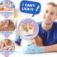 Breathable Air Mesh Cat Cone Collar Soft to Stop Licking, Adjustable, Foldable Lightweight Kitten Cones After Surgery Recovery for Cats & Kittens (Light Purple,L)