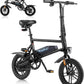Winado Electric Bike for Adults, 14" Folding Electric Bicycle 450W Motor with Dual Disc Brakes, Max Range 25Miles(Pedal-Assist) & Speed 15.5MPH, Foldable Commuter City Ebike for Adults/Teens