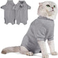 Breathable Cat Recovery Suit for Female/Male, Anti-Licking Kitten Onesie - Cat Surgery Pajamas with Sleeve After Spay, Prevent Shedding, Abdominal Wounds, Skin Diseases or E-Collar Alternative
