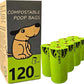 Dog Poop Bag, Compostable Doggie Poop Bags Refills, Eco-Friendly Pet Waste Bags, Vegetable-Based Unscented, Compostable, Extra Thick, Leak Proof, Size 9 x 13 Inches, 120 count