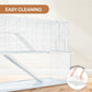 OIIBO 3 Tiers Large Hamster Cages, Glass Hamster Cage Habitat with Openable Wire Topper, Gerbil Cage with Two Ladders Ramps and Removeable Waterproof PVC Tray, Easy to Clean