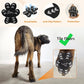 Anti Slip Dog Paw Protector Pads for Senior Dogs, Paw Pads for Dogs Traction, Disposable Self Adhesive Paw Grips for Old Dog on Slippery Hardwood Floor, Black 12 Sets (48pcs) M (11-20lbs)