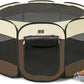 A4Pet Puppy Playpen, 39.5” Pet Playpen with Bowl, Suitable for Puppies, Kittens, and Small Animals, Removable Zipper & Mesh Panel(16”W × 10”H)