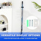 Yousoontic Hockey Stick Holder Wall Mount, 1-6 Stick Capacity, Ice and Field Hockey Organizer (Decor & Storage 2-in-1) for Home Garage Room Office Sports Decoration