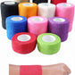 6 Pack 2" x 5 Yards Self Adhesive Bandage Wrap Breathable Cohesive Vet Wrap for Pets, Elastic Self-Adherent Tape for Sports, Wrist, Ankle (Orange)