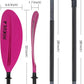 Adjustable Kayak Paddle with Carbon Shaft and PP Blade Available in 220-230/220-240/230-250cm Floating Lightweight Kayak Oars with Original Pattern