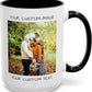 Personalized Coffee Mug – Custom Photo, Text, or Logo Ceramic Mug Tea Cup | Taza Personalizada with Picture or Message | Customized Gift Idea for Men & Women, Mom, Dad, Friends - White/Black | 15oz