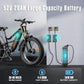 Electric Bike for Adult, 52V 20Ah Peak 3000W Dual Motor 26" Fat Tire Ebike, Max 38Mph & 35-90 Miles Full Suspension, Mountain E Bicycle for Men