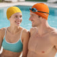 Firesara Fabric Swim Cap, High Elasticity Swimming Cap Keeps Hair Clean Breathable Fit Both Long Hair Short Hair, Swim Caps Woman Girls Men Kids One Size Hat