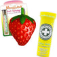 Meowijuana Strawberry Bundle | Get Sprung Refillable Strawberry Toy and Happy Grass Catnip Blend | Promotes Play and Cat Health | Includes North American Organic Catnip