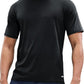 MIER Men's Dry Fit Workout T-Shirts Athletic Running Tee Short Sleeve Crew Neck Gym Tops, Polyester, Moisture Wicking