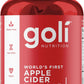 Goli Apple Cider Vinegar Gummy Vitamins - 60 Count - Vitamin B12, Gelatin-Free, Gluten-Free, Vegan & Non-GMO