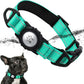 TagME Airtag Dog Collar,Waterproof Reflective Pet Collar with Airtag Holder,Soft Padded and Double D-Rings for Small Dogs,Turquoise