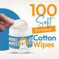 Bulldog Wrinkle Wipes for Dogs – Deodorizing & Soothing with Honeysuckle Extract – Non-Irritating, Cleans Wrinkles, Folds, Paws & Tail Pockets – for Bulldogs, Pugs & Frenchies (100 Count)