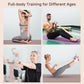 Fabric Resistance Band with Handles, 120lb Full-Body Excercise Band, Non-Slip Elastic Bands for Strength Muscle Training, Stretch Band Workout Equipment for Leg Arm Chest Core Wrist Ankle