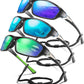 3 Pack Polarized Sports Sunglasses for Men, Mens Sunglasses Wrap Around UV400 Protection for Cycling Fishing Driving