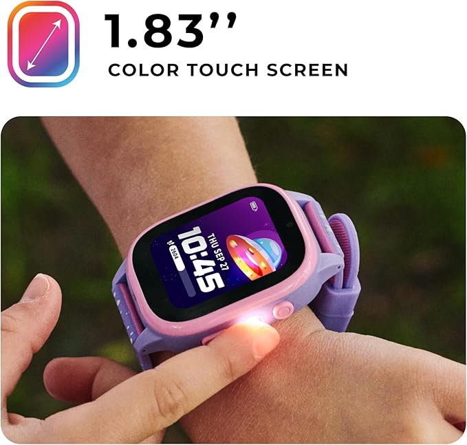 PlayZoom 4 Kids Smartwatch, Educational Tech Toy – 25+ Games, Selfie Camera, Audiobooks, Step Tracker, Water‑Resistant, Parental Controls, Long Battery, Ages 4‑12