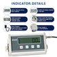 SIKE EPS660 Bariatric Floor Scale with Extra-Large Platform, SIKE Digital Postal Shipping Scale, 660 x 0.2lb(300kg x 0.1kg), 22" x 22" Platform, Stainless Steel, Heavy Duty