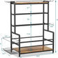 Gym Home Equipment Weight Rack – 3‑Tier Workout Storage Stand for Dumbbells & Kettlebells, Medicine Ball Holder, 460 lb Steel Organizer with Yoga Mat Basket, Hooks, Adjustable Feet, 24 x 16 in