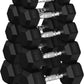 Hex Dumbbell Set, 30-480 lb Set Rubber Encased Exercise & Fitness Dumbbells, Weights Dumbbells Set, Hand Weight for Strength Training