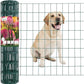 Green PVC Coated Welded Wire Fence 24 Inch x 25 Foot, 2 Inch x 3 Inch 16GA, Garden Border Fencing Roll Vinyl Coating Metal Wire Mesh for Yard Vegetable Plant Protection Poultry Netting