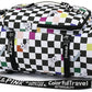 Kalesi Gym Duffle Bag Backpack 4-Way Waterproof with Shoes Compartment for travel Sport Hiking laptop (Checkerboard)