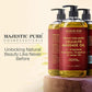 Majestic Pure Anti Cellulite Massage Oil for Massage Therapy - Refreshing, and Relaxing - Natural Oils with Vegan Collagen, Stem Cells & Cellulite Cream - All Skin Types - Men and Women - 8 fl oz