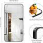 FORBATH Bathroom Mirror 48" x 24", Rectangle Black Narrow Bathroom Mirror with Black Aluminum Frame Rounded Corner, Wall Mounted Mirror for Bedroom Entryway Living Room