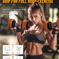 Adjustable Dumbbells Set 12.5LB/22.5LB Pair, 1-Sec Fast Adjustable 5 Weights by Turning Handle, Premium Comfort Non-slip Metal Dumbbells with Tray, Compact Size for Full Body Home Workout