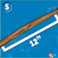 Jack&Pup 12 Inch Bully Sticks for Large Dogs (5 Pack) Jumbo Dog Chews for Aggressive Chewers | All Natural, Odor Free Bully Sticks for Dogs