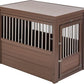 New Age Pet ECOFLEX Dog Crate End Table - Durable Wood-Plastic Composite with Stainless Steel Latch, Easy Assembly, Ideal for Dogs Up to 80lbs, Russet Brown, Large Size