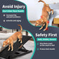 Dog Ramp for Bed, Adjustable Pet Ramps for Dog to Get on Bed, Non-Slip Rubber Surface - Folding Wooden Dog Ramp for Small/Large/Old Dogs, Adjustable up to 19.5 inch High Beds