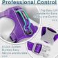 BARKBAY Dog Harness No Pull with ID Tag Pocket - Heavy Duty, Reflective, Easy Control for Large Dogs(Purple,S)