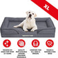 The Dog’s Bed, Orthopedic Standard Foam Waterproof Dog Bed with Standard Support, XL Grey with Black Trim, Waterproof, Supportive Dog Bed with Replaceable Covers, Veterinary Approved