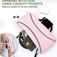 HiRui Arm Bag & Wrist Bag Phone Holder, Sports Running Armband for Gym, Cycling & Workout, Compatible with iPhone 16/15/14 Series, Samsung Galaxy & More, Reflective, Adjustable, Secure Fit (Pink)