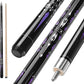 Pool Cue, 58" Billiard Cue Stick 2-Piece 13mm Maple Wood Pool Cue Stick 18 19 20 21oz for Bar House Pool Table Sports