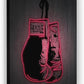 Boxing Gloves Neon Canvas Print Motivational Canvas Print Wall Art Office Decor, Entrepreneur Motivation, Hustle Artwork, Boxing Neon Print, Fighter Gym Sign, Hustler Art Neon Sign (40" x 30")