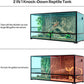 REPTIZOO 88 Gallon Large Reptile Terrarium 48" x 18" x 24" Knock-Down Glass Reptile Tank with Double Hinge Door & Screen Ventilation, Supporting Used as 2 Separate Habitats Easy Assembly