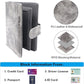 Melsbrinna Rfid Passport Holder for Travel women/Men, Cute Passport Wallet Rfid Blocking Card Slots, Rfid Passport Cover/CaseTravel Wallet, Passport Book Holder (1, Grey)