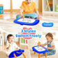 Toddlers Toys Ages 1-3, Magnetic Drawing Board, Doodle Board Pad Learning and Educational Toys for 18 Months Baby,1-3 Yr Kids Birthday Gifts - Dark Blue