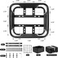 Bike Basket Rear with Liner,Waterproof Cover,Cargo Net Large Rear Bike Basket,Heavy Duty Bicycle Rear Basket for Electric Bike, Ebike,Great for Bike Trip,Carrying Grocery,Ball,Dog