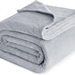 Bedsure Fleece Bed Blankets Full Size Light Grey - Soft Lightweight Plush Fuzzy Cozy Luxury Blanket Microfiber, 84x90 inches