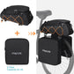 MOSISO Bike Rack Bag with 2 Removable Panniers, Waterproof Bike Trunk Cooler Storage Handbag Insulated Bicycle Rear Seat Pouch, Bicycle Storage Saddle Shoulder Bag Cycling Luggage Pouch, Black