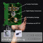 Matte Black Shower System Set Temperature Display Push Button Shower Faucet with 12 inch and 8 inch Wall Mount Full Body Shower Head and Handheld Shower