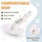 360°Rotating Dog and Cat Brush with Coated Tips and Soft Pins in 2 Length Gentle Slicker Brush for Small Dogs Puppies Yorkies Poodles Removes Loose Fur